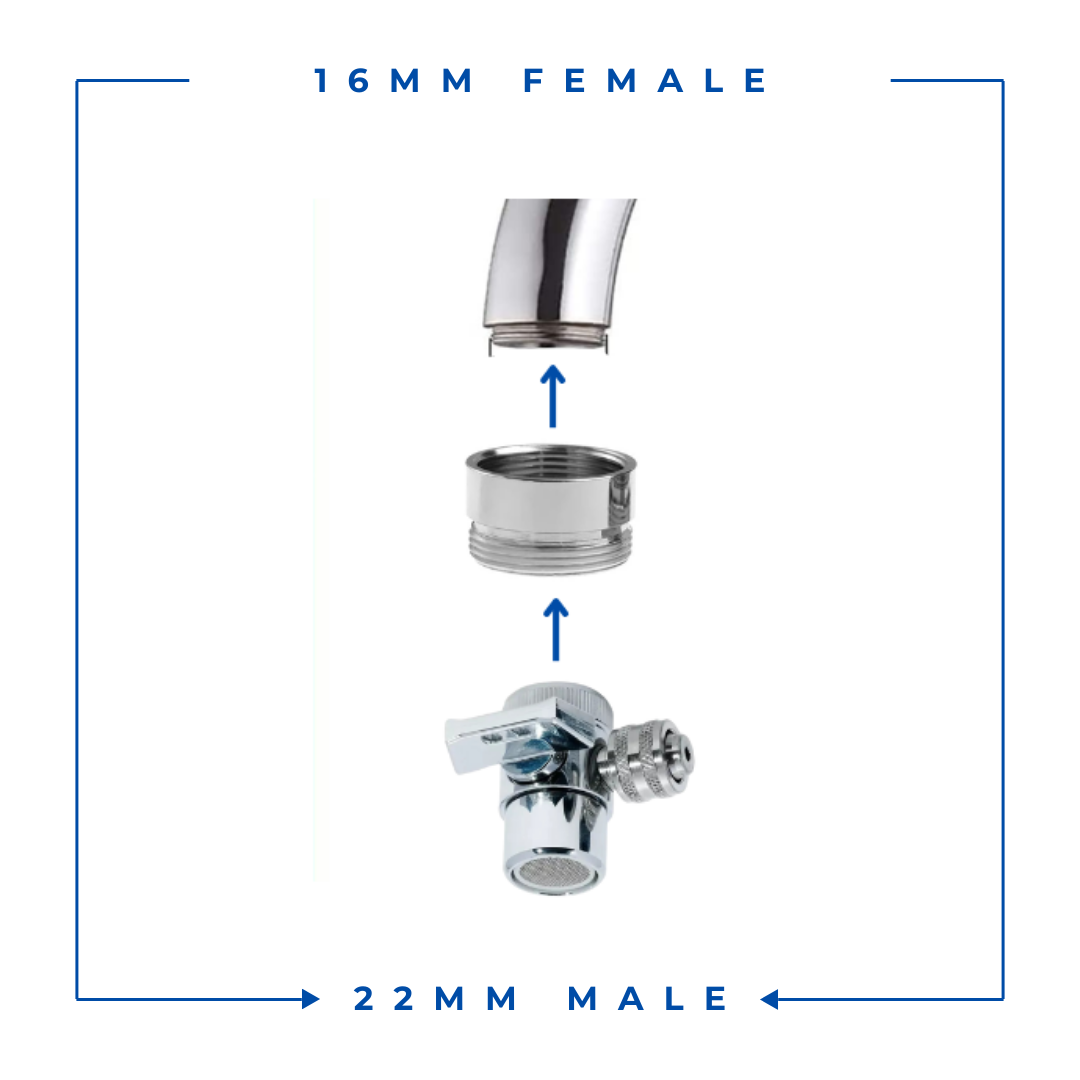 16mm Female to 22mm Male