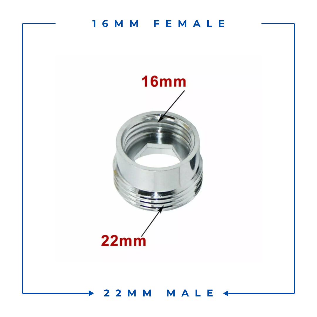 16mm Female to 22mm Male