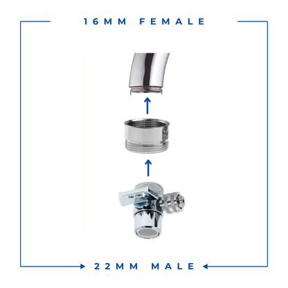 16mm Female to 22mm Male