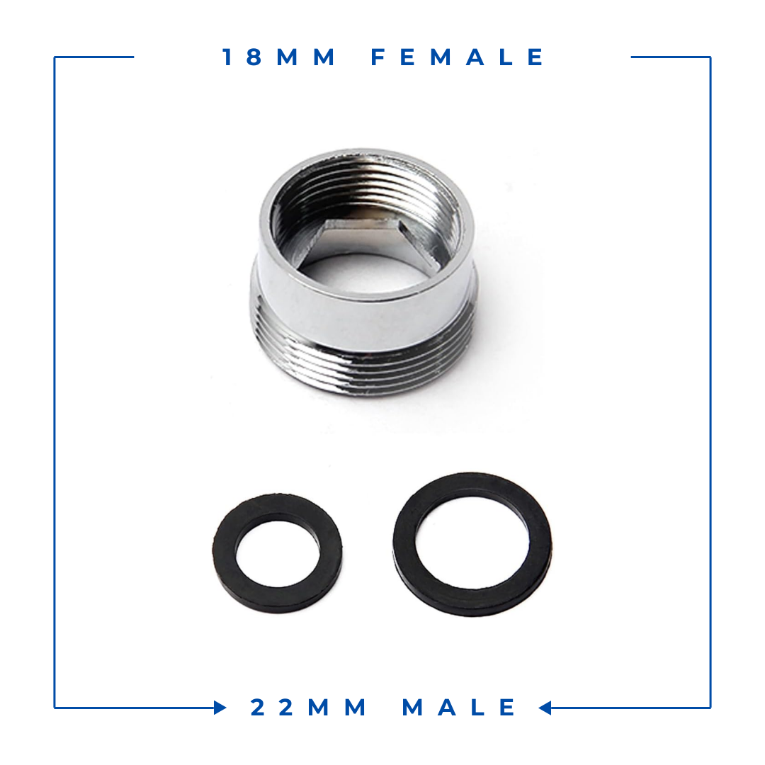 18mm Female to 22mm Male